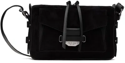 Rag & Bone Black Small Field Messenger 2.0 Bag In Blksd