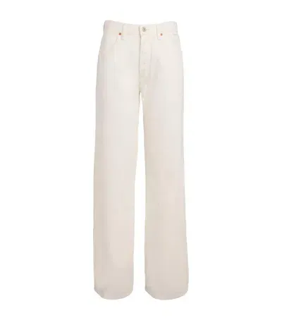 Rag & Bone Sofie Wide-leg Jeans In Neutral