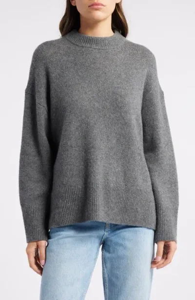 Rails Miranda Crewneck Cashmere & Silk Sweater In Thunder