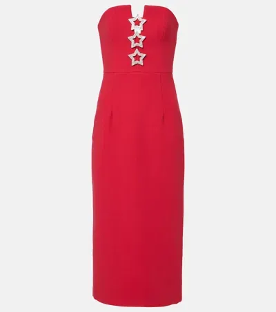 Rebecca Vallance Akari Midi Dress In Red