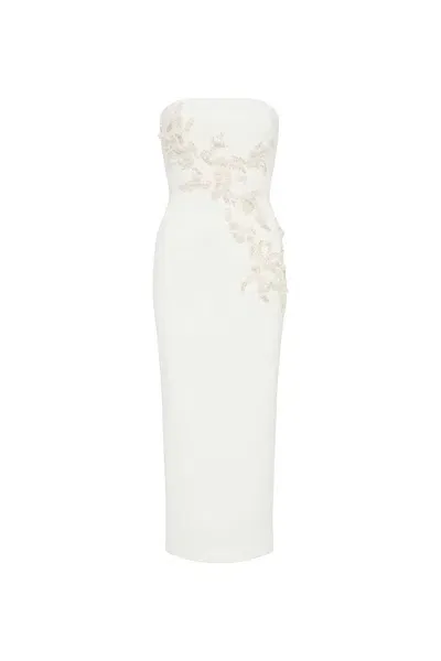 Rebecca Vallance Tove Midi Dress In White