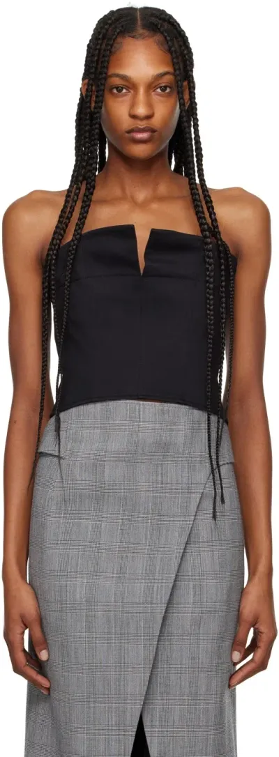 Recto Black Cropped Camisole