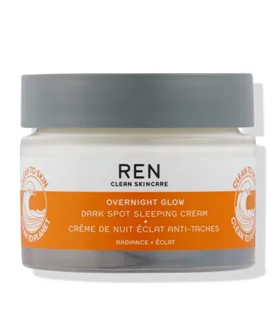 Ren Overnight Glow Dark Spot Sleeping Cream In White