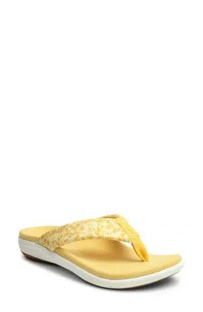 Revitalign Euphoria Flip Flop In Yellow