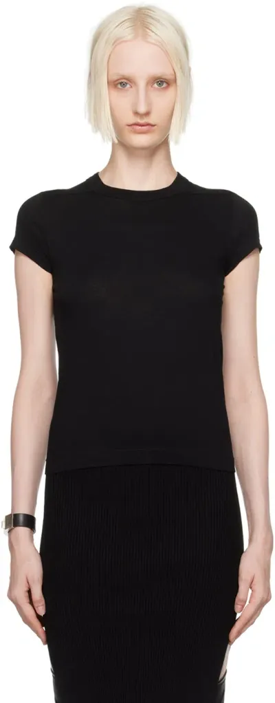 Rick Owens Black Porterville Cropped Level T-shirt