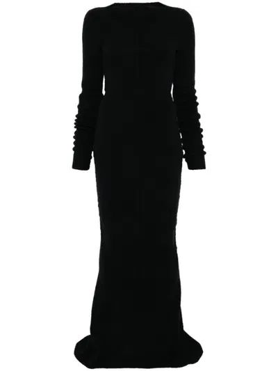 Rick Owens Luna Gown In Black