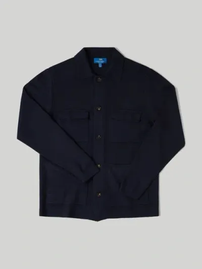 Robert Talbott Landon Sweater Jacket In Navy