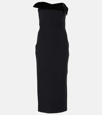 Roland Mouret Crêpe Bustier Dress In Black