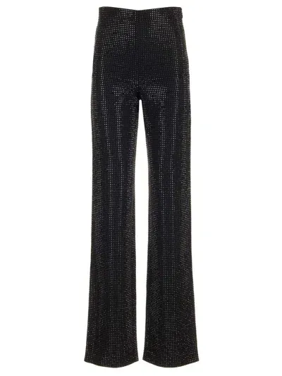 Roland Mouret Embellished Boot Cut Trousers In Black