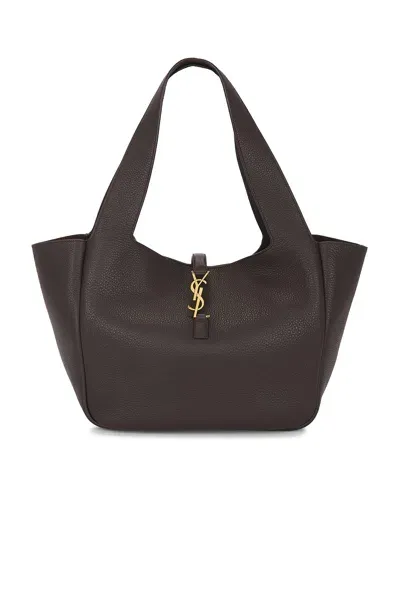 Saint Laurent Bea Tote Bag In Sweet Choco