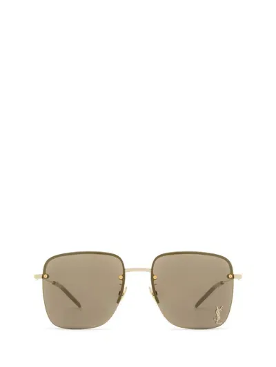 Saint Laurent Eyewear Sunglasses In Gold