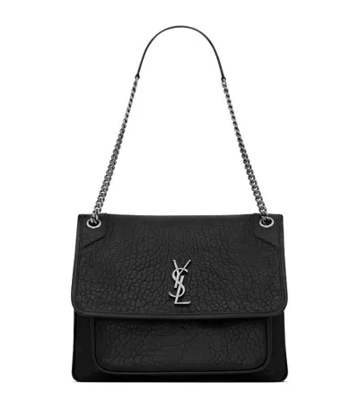 Saint Laurent Leather Niki Bag In Black