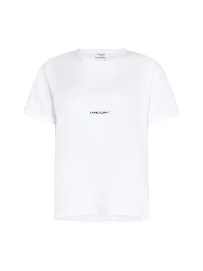 Saint Laurent T-shirts And Polos In White