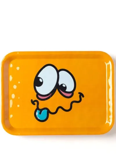 Seletti Monsters Gianni Rectangle-shape Tray In Yellow