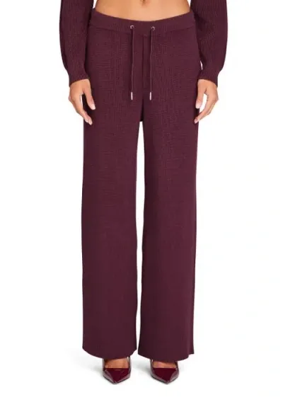 Ser.o.ya Camila Sweatpant In Merlot