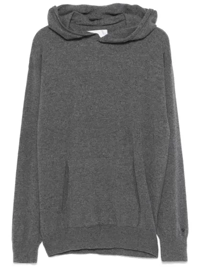 Seven Gauge Cashmere Hoodie In Grey