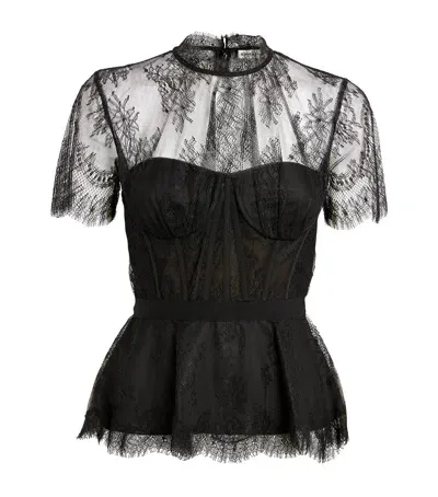 Simkhai Lace Kehlani Bustier Top In Black