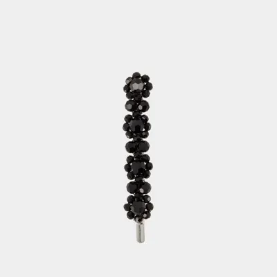 Simone Rocha Medium Flower Barrette In Black