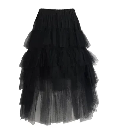 Simone Rocha Tulle Tutu Maxi Skirt In Black