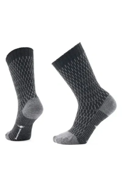 Smartwool Everyday Digi Tick Merino Wool Blend Crew Socks In Charcoal