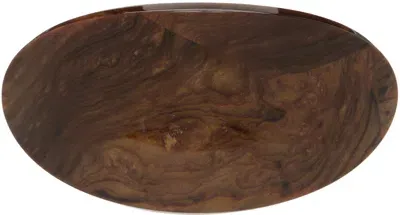 Sophie Buhai Brown Coupole Hair Clip In Burl