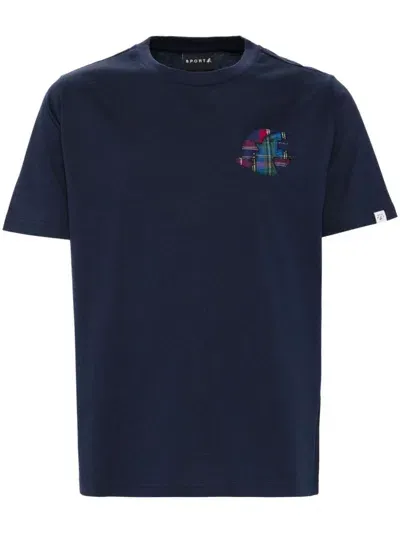 Sport B. By Agnès B. Logo-patched T-shirt In Blue