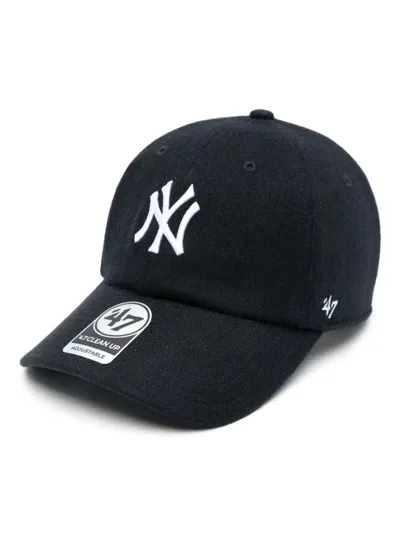 Sporty And Rich Yankees Serif Cap In Blue