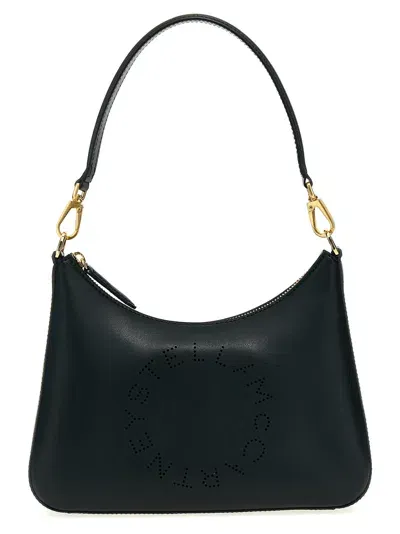 Stella Mccartney Small Shoulder Bag With Logo In Green