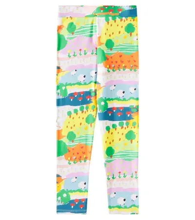 Stella Mccartney Kids' Printed Leggings In Multi