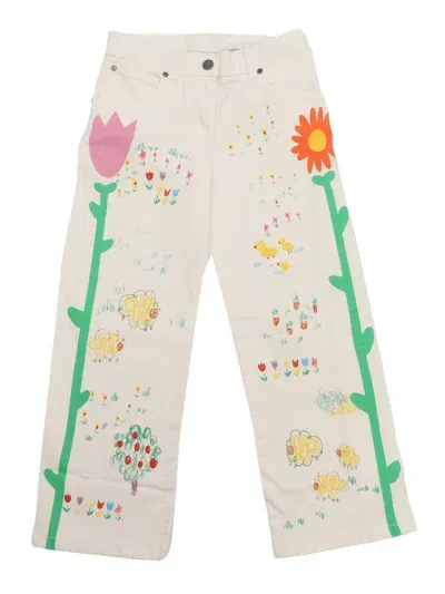 Stella Mccartney Kids' Trousers In White