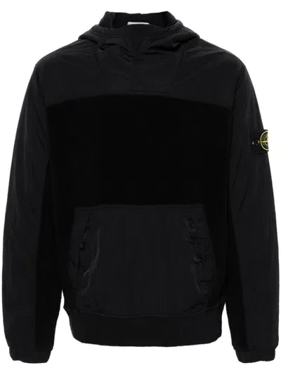 Stone Island Sweatshirt Mit Kompass-patch In Black