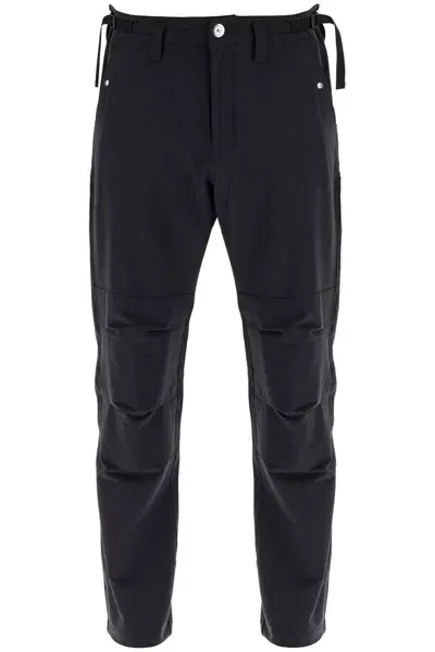 Stone Island Stretch Wool Technical Pants In Blue