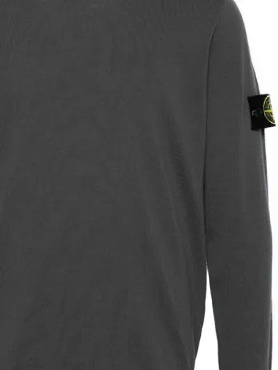 Stone Island Sweaters In Lead Grey