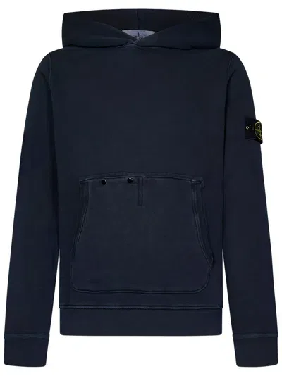 Stone Island Sweatshirt In Blue