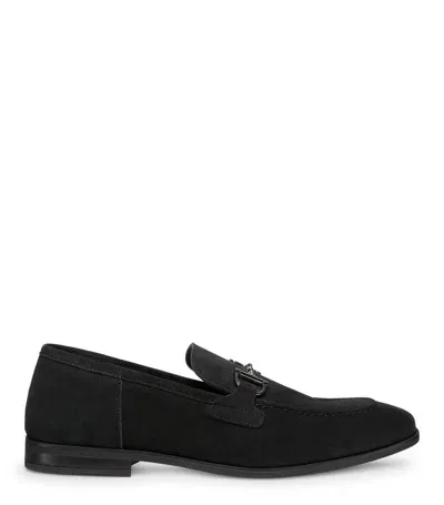 Stuart Weitzman Men's Simon Twistbit Leather Loafer In Black