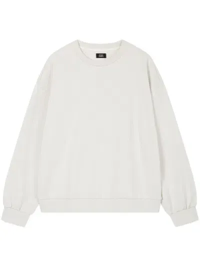 Studio Tomboy Cotton Sweatshirt In White