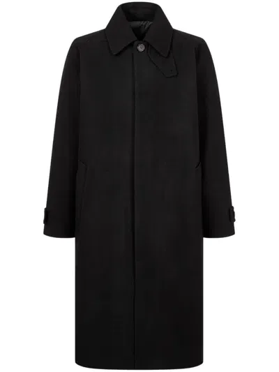 Studio Tomboy Single-breasted Wool Coat In Black