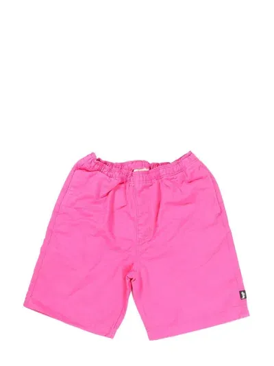 Stussy Cotton Bermuda Shorts In Pink