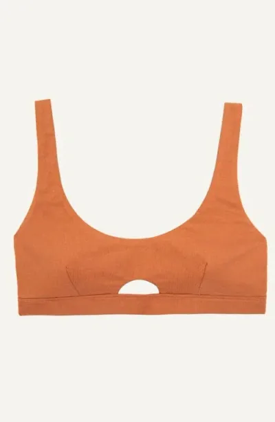 Subset Keyhole Soft Bra In Spice