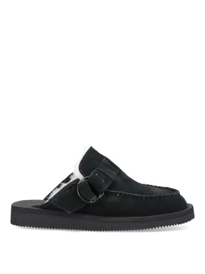 Suicoke Mules In Black