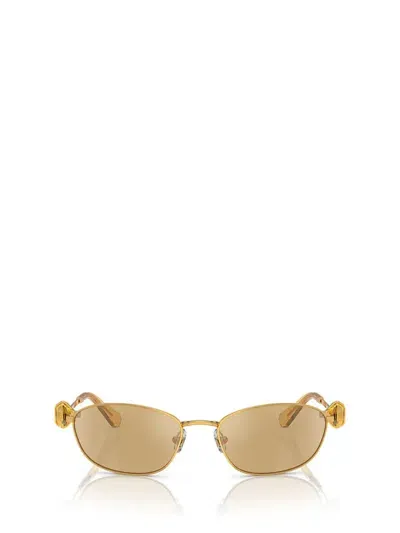 Swarovski Sunglasses In Yellow Gold