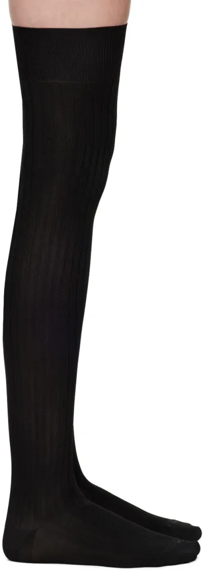 Swedish Stockings Black Ella Over-knee Socks