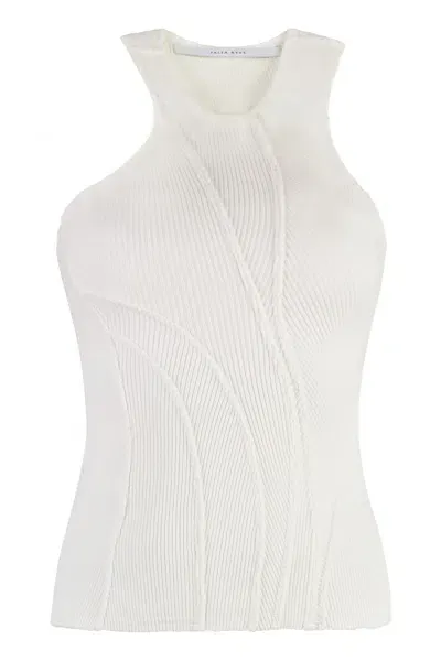 Talia Byre Cotton Tank Top In White