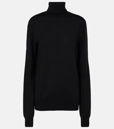 The Frankie Shop Eve Wool Sweater In Black