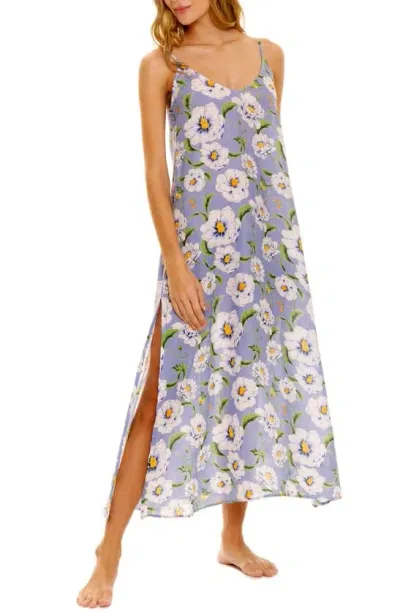 The Lazy Poet Women's Frida Linen Floral Maxi Dress In Blue