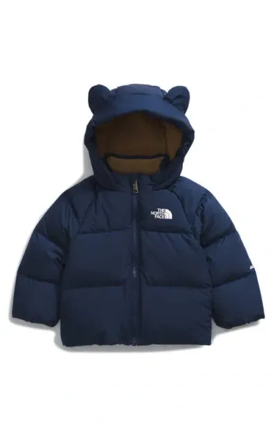 The North Face Baby North Down Fleece Lined Jacket In Summit Navy