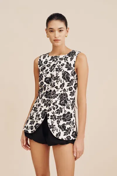 The Posse Romeo Vest In Noir Bloom