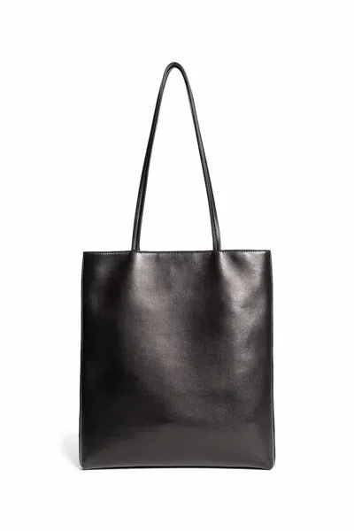 The Row Man Black Tote Bags