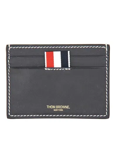 Thom Browne Cowhide Card Case In Blue