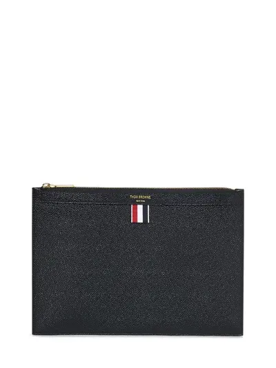 Thom Browne Tablet Clutch In Black